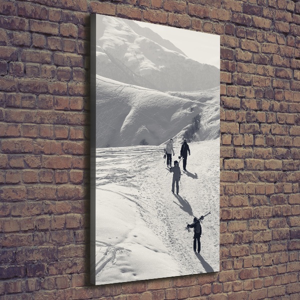 Foto auf leinwand vertikales Skifahrer