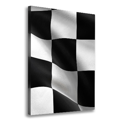 Wandbild vertikales Zielflagge