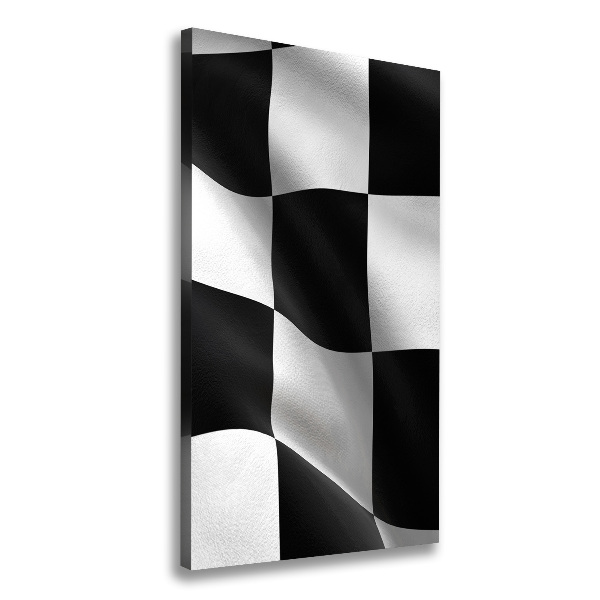 Wandbild vertikales Zielflagge