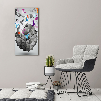 Foto leinwand vertikales Papierfreiheit