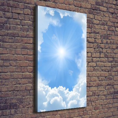 Wandbild vertikales Wolken am Himmel