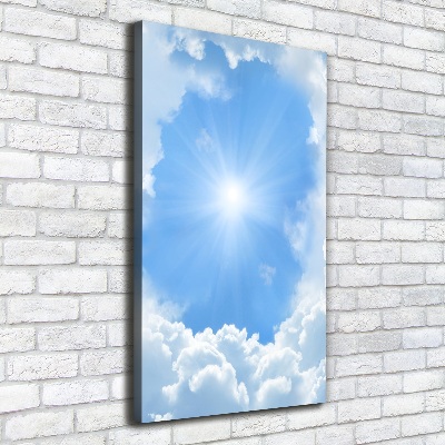 Wandbild vertikales Wolken am Himmel