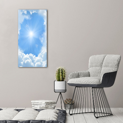 Wandbild vertikales Wolken am Himmel