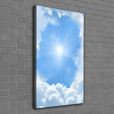 Wandbild vertikales Wolken am Himmel