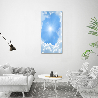 Wandbild vertikales Wolken am Himmel