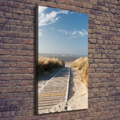 Foto leinwand vertikales Weg zum Strand