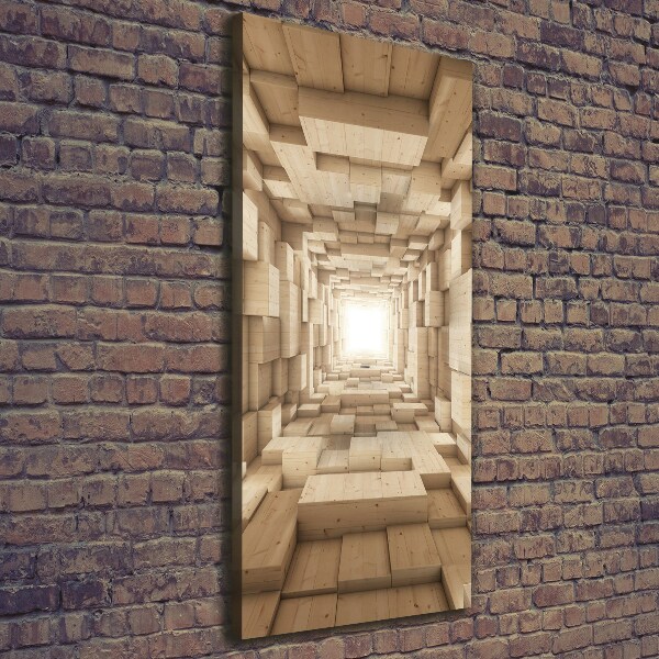 Wandbild vertikales Bunte Stoffe