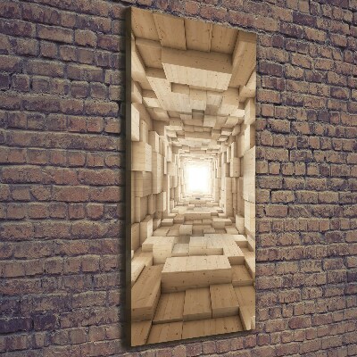 Wandbild vertikales Bunte Stoffe