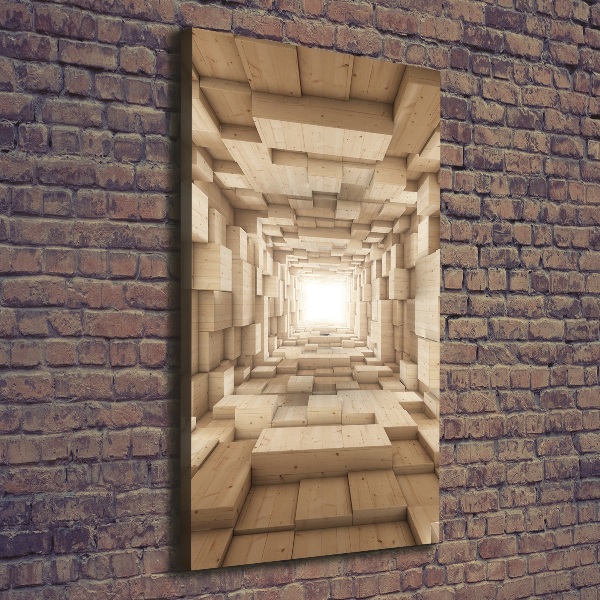 Wandbild vertikales Bunte Stoffe