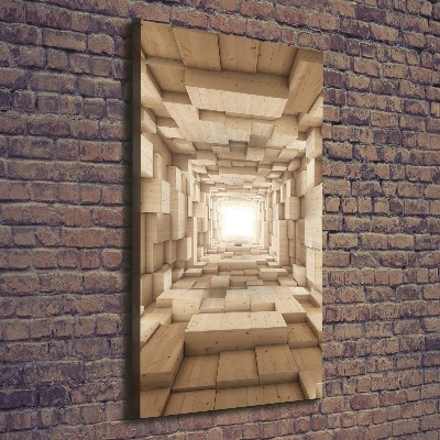 Wandbild vertikales Bunte Stoffe