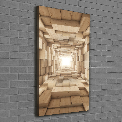 Wandbild vertikales Bunte Stoffe