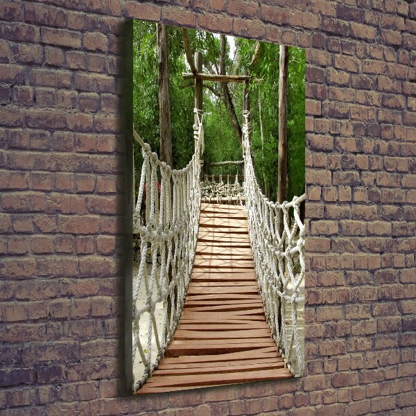 Foto leinwand vertikales Seilbrücke