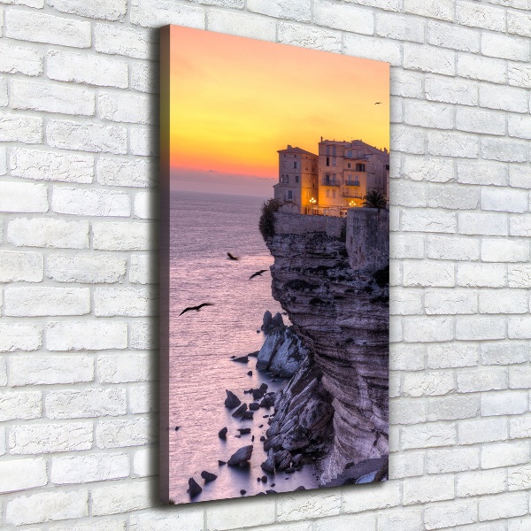 Wandbild vertikales Klippenhäuser