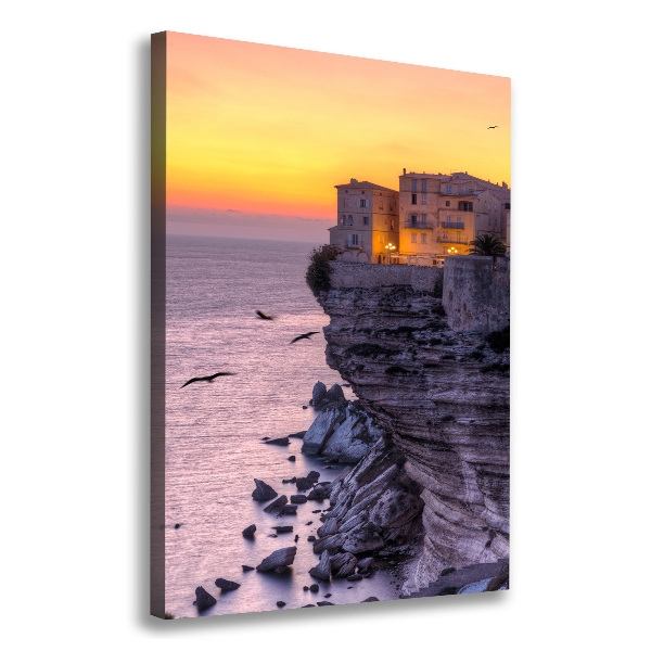 Wandbild vertikales Klippenhäuser