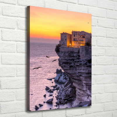 Wandbild vertikales Klippenhäuser