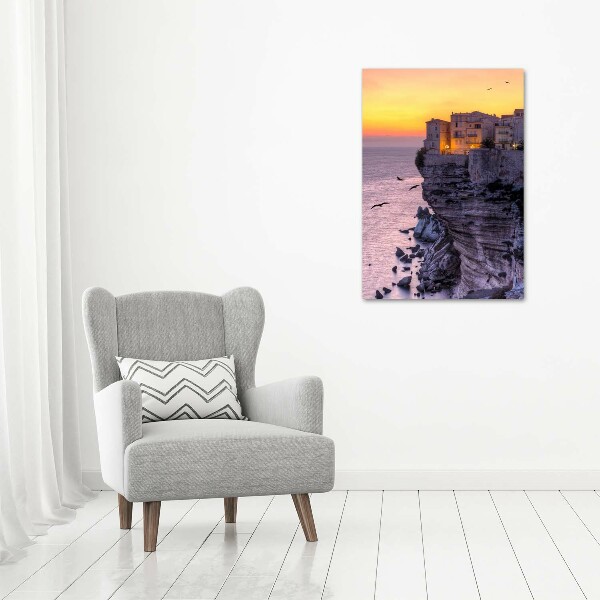 Wandbild vertikales Klippenhäuser