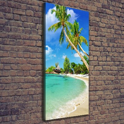 Foto leinwand vertikales Tropischer Strand