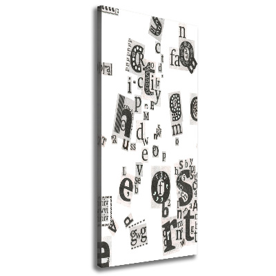 Foto auf leinwand vertikales Leserbriefe aus einer Zeitung