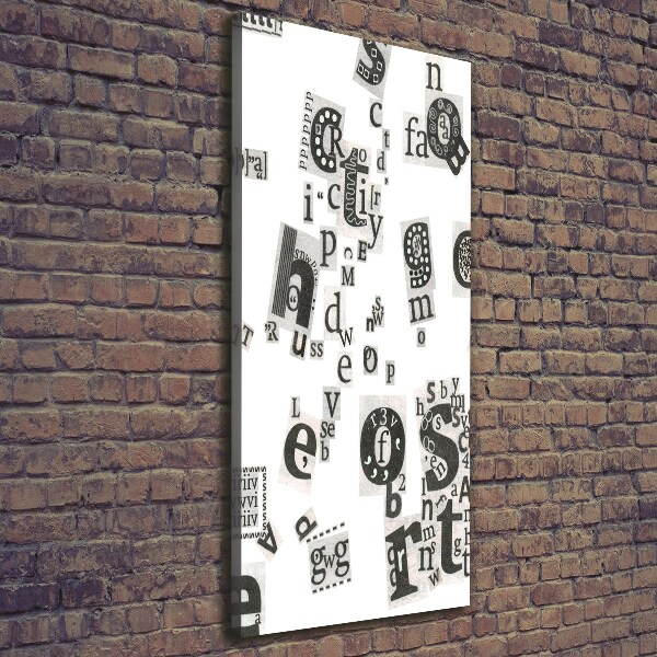 Foto auf leinwand vertikales Leserbriefe aus einer Zeitung