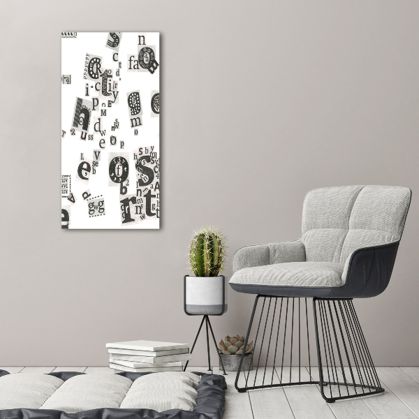 Foto auf leinwand vertikales Leserbriefe aus einer Zeitung