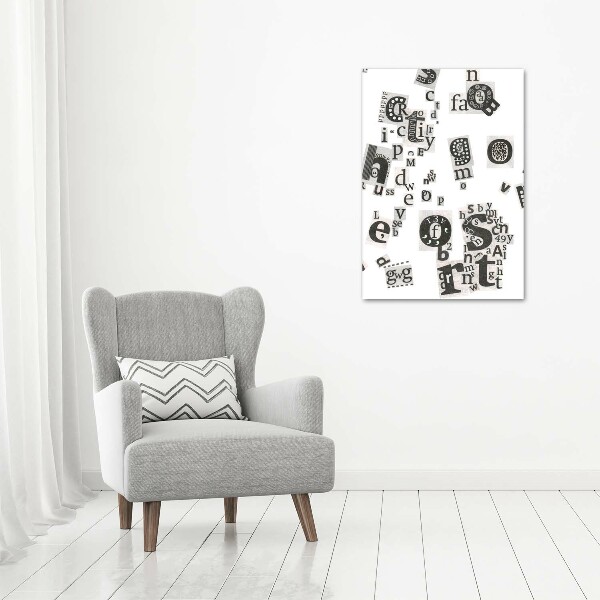 Foto auf leinwand vertikales Leserbriefe aus einer Zeitung