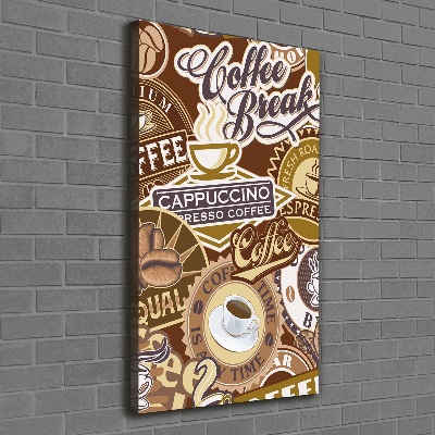 Wandbild vertikales Kaffeehaus