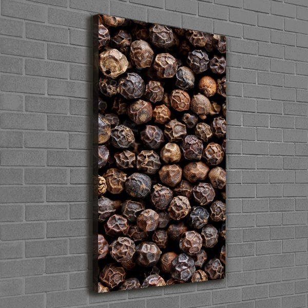 Foto leinwand vertikales Pfefferkörner