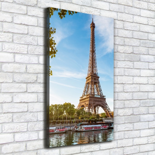 Foto leinwand vertikales Eiffelturm Paris