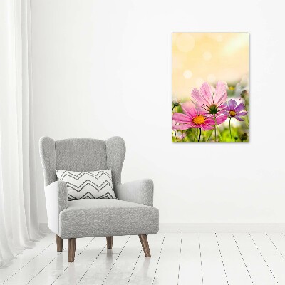 Wandbild vertikales Wildblumen