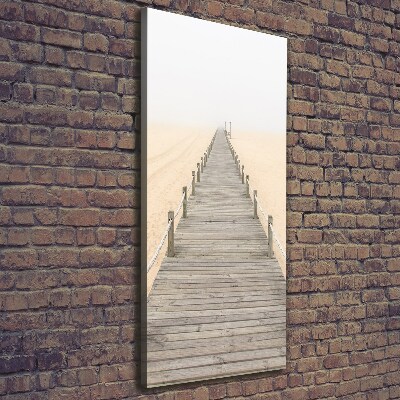 Foto auf leinwand vertikales Strandweg