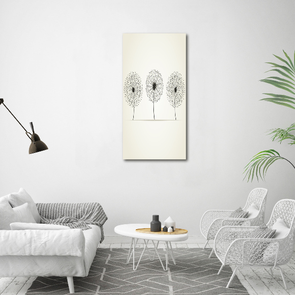 Foto auf leinwand vertikales Löwenzahn