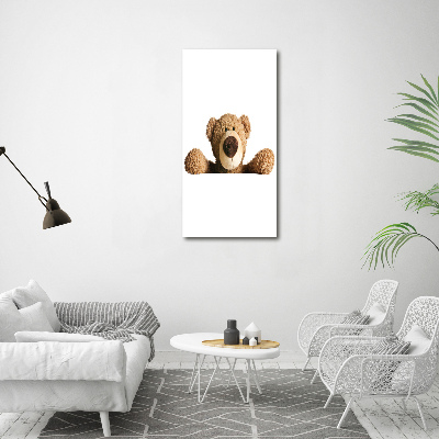Foto auf leinwand vertikales Teddybär
