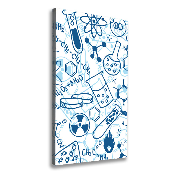 Foto leinwand vertikales Hintergrund in Chemie