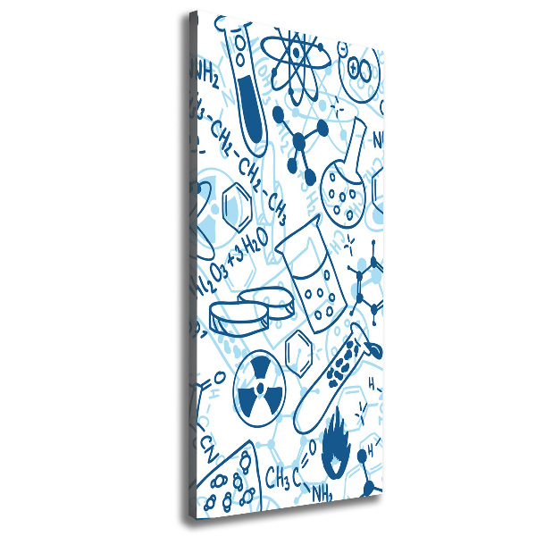 Foto leinwand vertikales Hintergrund in Chemie
