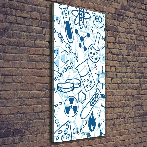 Foto leinwand vertikales Hintergrund in Chemie