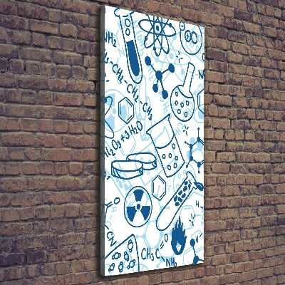 Foto leinwand vertikales Hintergrund in Chemie