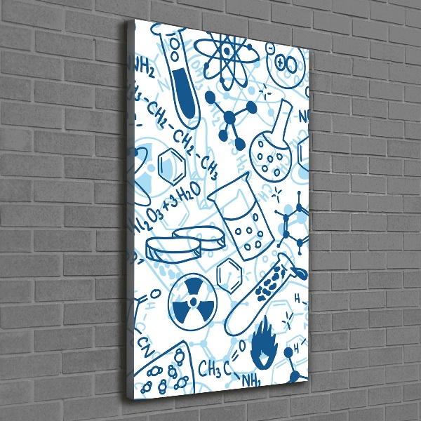 Foto leinwand vertikales Hintergrund in Chemie