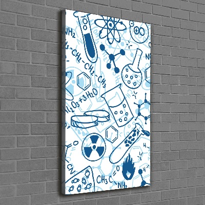 Foto leinwand vertikales Hintergrund in Chemie