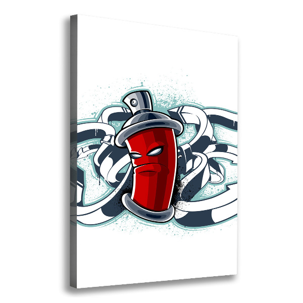 Foto auf leinwand vertikales Graffiti