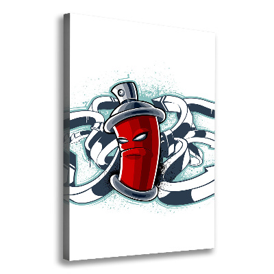 Foto auf leinwand vertikales Graffiti