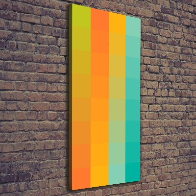 Wandbild vertikales Bunte Quadrate