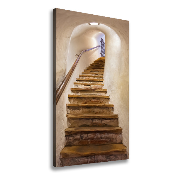 Foto auf leinwand vertikales Treppe im Schloss