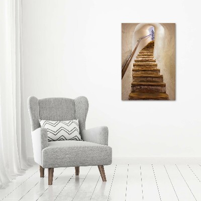 Foto auf leinwand vertikales Treppe im Schloss