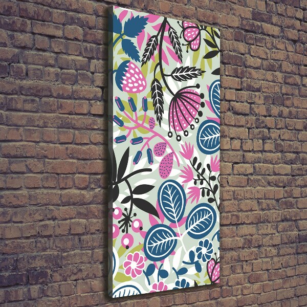 Foto auf leinwand vertikales Blumen