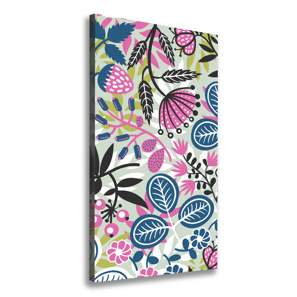 Foto auf leinwand vertikales Blumen