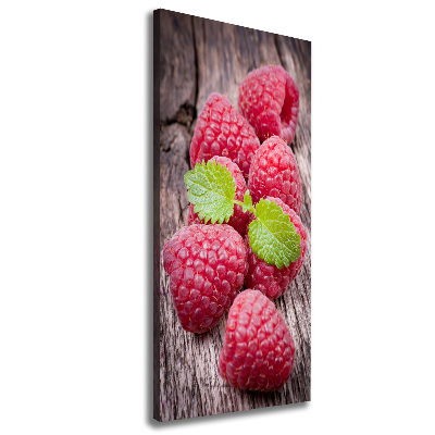 Foto auf leinwand vertikales Himbeeren