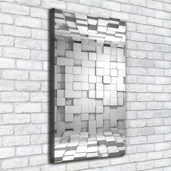 Foto leinwand vertikales Würfel