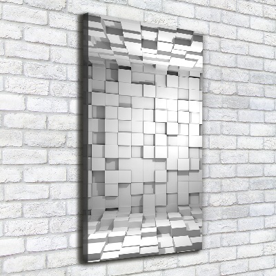 Foto leinwand vertikales Würfel