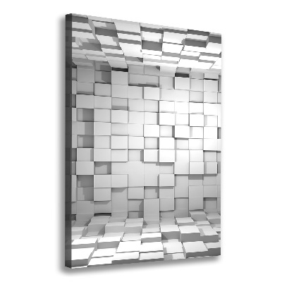 Foto leinwand vertikales Würfel