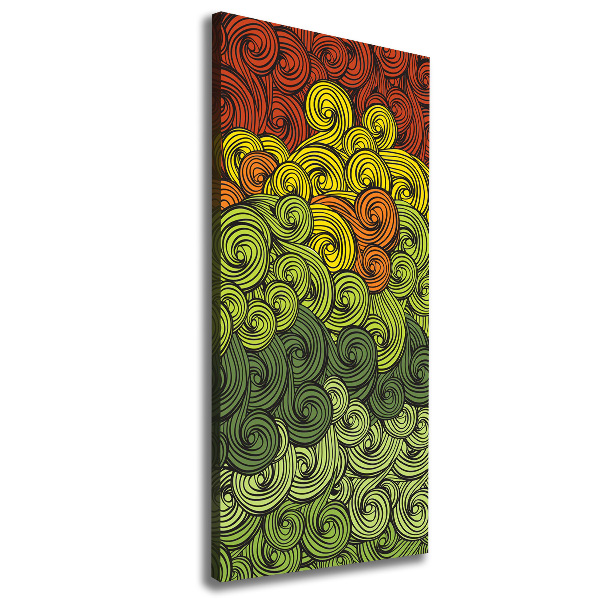 Foto auf leinwand vertikales Bunte Wellen